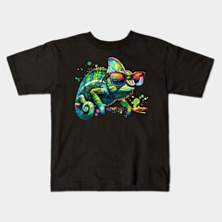 Veiled Chameleon Kids T-Shirt